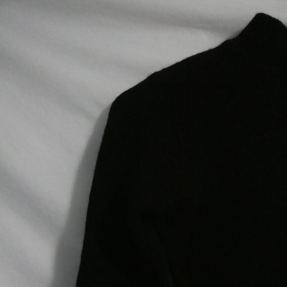 CLOCKHOUSE | small | Black Mock Neck Long Sleeve Wool Sweater - Picture 3 of 16